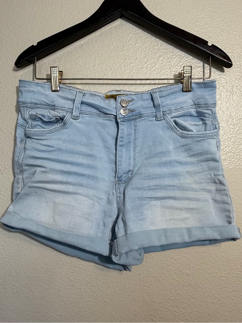 Wax Jeans  Light Blue Denim Women's Shorts Large